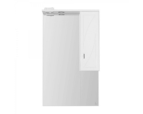 Приобрести Зеркало со шкафом Style Line Лана 60 СС-00002254 с подсветкой Белое в магазине сантехники Santeh-Crystal.ru
