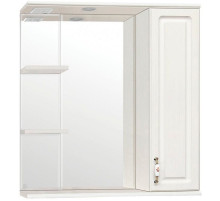 Зеркало со шкафом Style Line Олеандр 2 Люкс 75 ЛС-00000203 с подсветкой Рельеф пастель