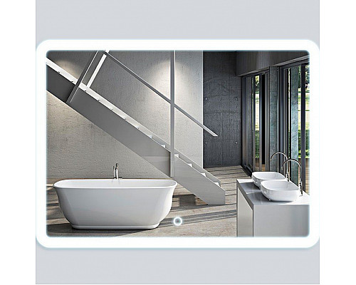 Приобрести Зеркало Vincea 80 VLM-2A800 с подсветкой с сенсорным выключателем в магазине сантехники Santeh-Crystal.ru