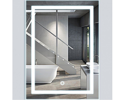 Купить Зеркало Vincea 60 VLM-2L600 с подсветкой с сенсорным выключателем в магазине сантехники Santeh-Crystal.ru