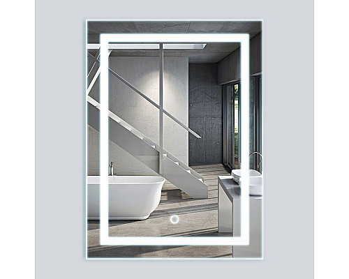 Купить Зеркало Vincea 60 VLM-2L600 с подсветкой с сенсорным выключателем в магазине сантехники Santeh-Crystal.ru