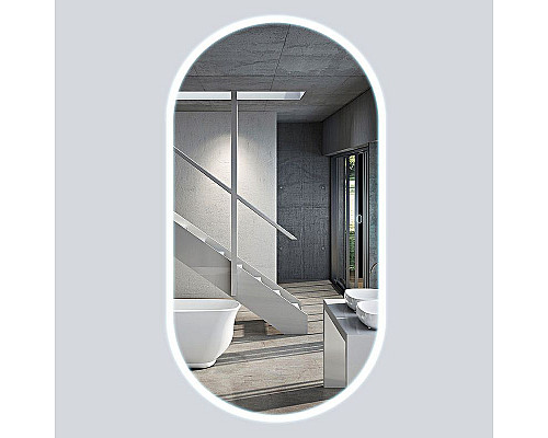 Приобрести Зеркало Vincea 50-100 VLM-2K100 с подсветкой с сенсорным выключателем в магазине сантехники Santeh-Crystal.ru