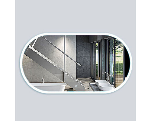 Приобрести Зеркало Vincea 50-100 VLM-2K100 с подсветкой с сенсорным выключателем в магазине сантехники Santeh-Crystal.ru