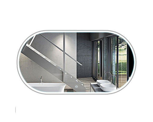 Приобрести Зеркало Vincea 50-100 VLM-2K100 с подсветкой с сенсорным выключателем в магазине сантехники Santeh-Crystal.ru