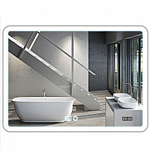 Зеркало Vincea 80 VLM-2A800-2W с подсветкой с часами и функцией антизапотевания