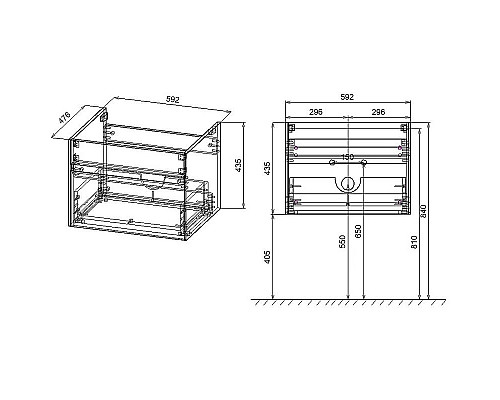 Santeh-Crystal.ru: Тумба под раковину Vincea Chiara 60 VMC-2C600RO подвесная R.Oak Купить Тумба под раковину Vincea Chiara 60 VMC-2C600RO подвесная R.Oak в магазине сантехники Santeh-Crystal.ru