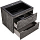 Купить Тумба под раковину Vincea Chiara 2D 60 VMC-2C2600GS подвесная G.Stone в магазине сантехники Santeh-Crystal.ru