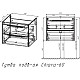 Купить Тумба под раковину Vincea Chiara 2D 60 VMC-2C2600RO подвесная R.Oak в магазине сантехники Santeh-Crystal.ru