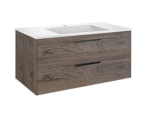 Купить Тумба под раковину Vincea Chiara 2D 100 VMC-2C2100RO подвесная R.Oak в магазине сантехники Santeh-Crystal.ru