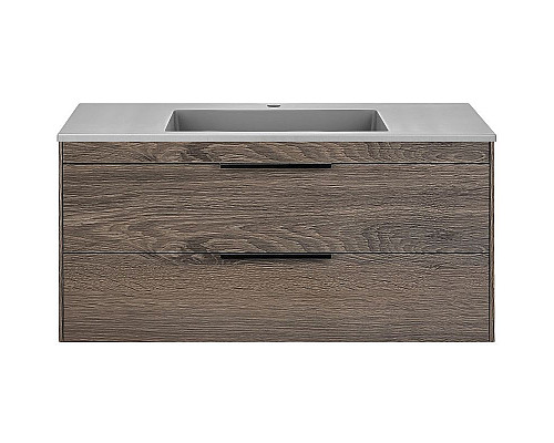 Купить Тумба под раковину Vincea Chiara 2D 100 VMC-2C2100RO подвесная R.Oak в магазине сантехники Santeh-Crystal.ru