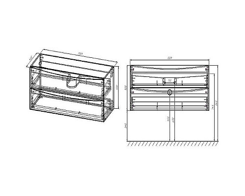 Santeh-Crystal.ru: Тумба под раковину Vincea Mia 120 VMC-2MC120RW подвесная R.Wood Купить Тумба под раковину Vincea Mia 120 VMC-2MC120RW подвесная R.Wood в магазине сантехники Santeh-Crystal.ru