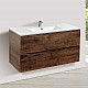 Купить Тумба под раковину Vincea Mia 120 VMC-2MC120RW подвесная R.Wood в магазине сантехники Santeh-Crystal.ru