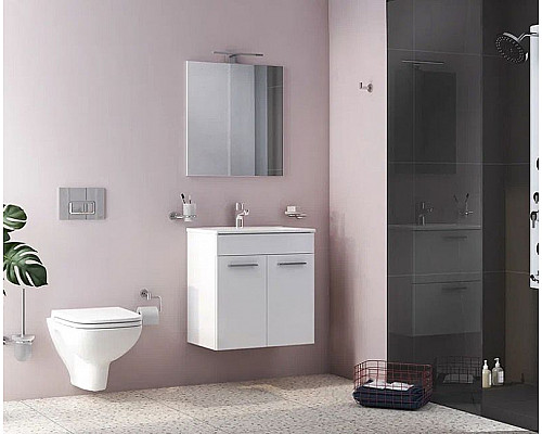 Заказать Комплект мебели для ванной Vitra Mia 60 75023 Белый глянец в магазине сантехники Santeh-Crystal.ru