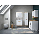Приобрести Шкаф пенал Vitra Sento 40 R 60842 подвесной с бельевой корзиной Белый матовый в магазине сантехники Santeh-Crystal.ru