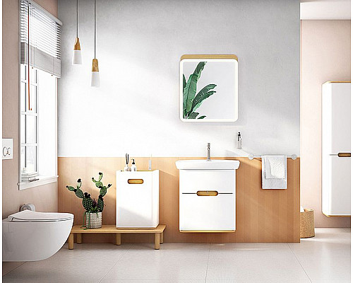 Santeh-Crystal.ru: Тумба с раковиной Vitra Sento 65 60822 подвесная Белая матовая Заказать Тумба с раковиной Vitra Sento 65 60822 подвесная Белая матовая в магазине сантехники Santeh-Crystal.ru