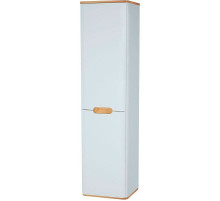 Шкаф пенал Vitra Sento 40 L 60854 подвесной с бельевой корзиной Белый матовый