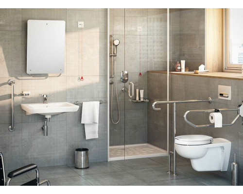 Заказать Зеркало Vitra Special Needs 50 A44002 (320-1131) с изменяемым углом наклона в магазине сантехники Santeh-Crystal.ru