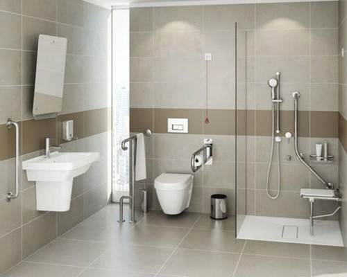 Заказать Зеркало Vitra Special Needs 50 A44002 (320-1131) с изменяемым углом наклона в магазине сантехники Santeh-Crystal.ru