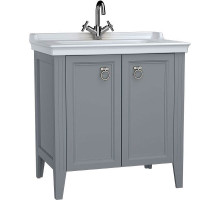 Тумба с раковиной Vitra Valarte 80 62154 Серая матовая