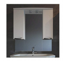 Зеркало со шкафом АСБ-мебель Мессина 100 9616 с подсветкой Белый