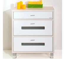 Комод Бриклаер Бали 70 4627125412059 Светлая лиственница Белый глянцевый