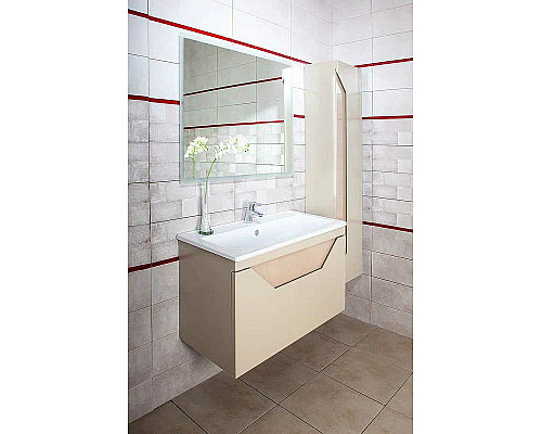 Приобрести Тумба под раковину Бриклаер Брайтон 100 4627125415777 подвесная Глиняный Серый в магазине сантехники Santeh-Crystal.ru