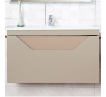 Тумба под раковину Бриклаер Брайтон 100 4627125415777 подвесная Глиняный Серый