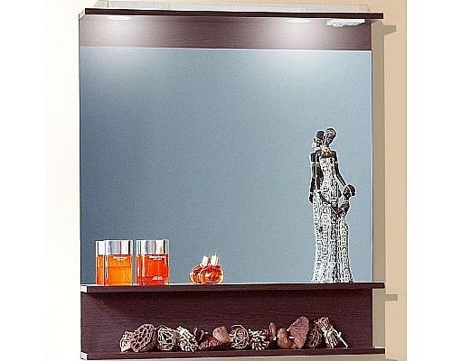 Приобрести Зеркало Бриклаер Чили 80 4627125415067 с подсветкой Венге в магазине сантехники Santeh-Crystal.ru