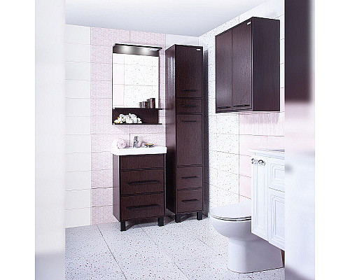 Заказать Зеркало Бриклаер Чили 55 4627125415043 с подсветкой Венге в магазине сантехники Santeh-Crystal.ru