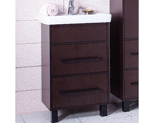 Купить Тумба под раковину Бриклаер Чили 55 4627125415098 Венге в магазине сантехники Santeh-Crystal.ru