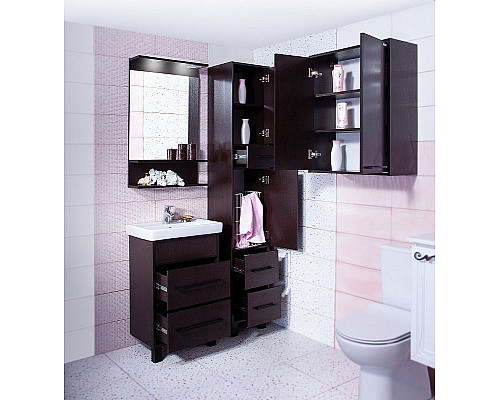 Купить Тумба под раковину Бриклаер Чили 55 4627125415098 Венге в магазине сантехники Santeh-Crystal.ru