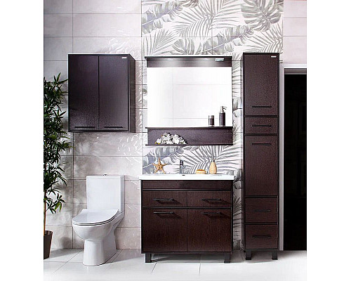 Приобрести Тумба под раковину Бриклаер Чили 90 4627125415128 Венге в магазине сантехники Santeh-Crystal.ru