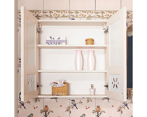 Купить Подвесной шкаф Бриклаер Кантри 65 4627125413643 Бежевый дуб прованс в магазине сантехники Santeh-Crystal.ru