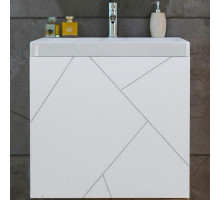 Тумба под раковину Бриклаер Кристалл 50 4627125415937 подвесная Белая