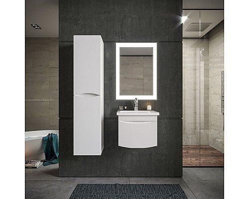 Заказать Тумба под раковину Бриклаер Вега 50 4627125414046 подвесная Белый глянец в магазине сантехники Santeh-Crystal.ru