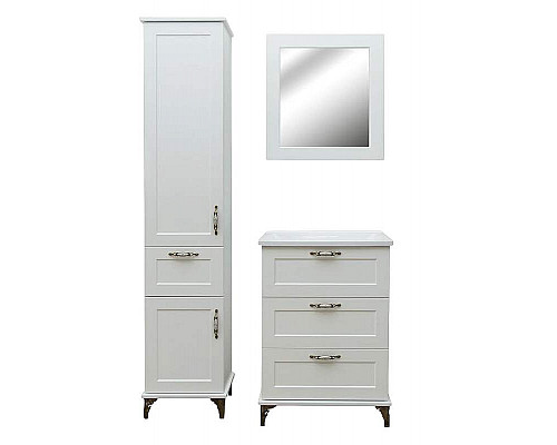Купить Тумба с раковиной Эстет Bali Classic 75 ФР-00002232 Белая в магазине сантехники Santeh-Crystal.ru