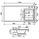 Приобрести Тумба с раковиной Эстет Dallas Luxe 100 R ФР-00002322 подвесная Белая в магазине сантехники Santeh-Crystal.ru