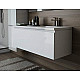 Приобрести Тумба с раковиной Эстет Dallas Luxe 110 R ФР-00002023 подвесная Белая в магазине сантехники Santeh-Crystal.ru