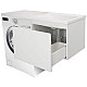Приобрести Тумба с раковиной Эстет Dallas Luxe 115 R ФР-00002306 подвесная Белая в магазине сантехники Santeh-Crystal.ru