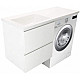 Заказать Тумба с раковиной Эстет Dallas Luxe 120 L ФР-00001928 подвесная Белая в магазине сантехники Santeh-Crystal.ru