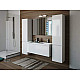 Заказать Тумба с раковиной Эстет Dallas Luxe 120 R ФР-00001931 подвесная Белая в магазине сантехники Santeh-Crystal.ru