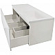 Заказать Тумба с раковиной Эстет Dallas Luxe 120 R ФР-00001931 подвесная Белая в магазине сантехники Santeh-Crystal.ru