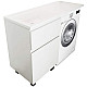 Купить Тумба с раковиной Эстет Dallas Luxe 130 L ФР-00002267 Белая в магазине сантехники Santeh-Crystal.ru