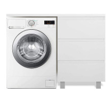 Тумба с раковиной Эстет Dallas Luxe 130 R ФР-00002271 Белая