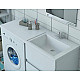 Заказать Тумба с раковиной Эстет Dallas Luxe 140 R ФР-00002907 Белая в магазине сантехники Santeh-Crystal.ru