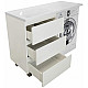 Купить Тумба с раковиной Эстет Dallas Luxe 140 L ФР-00002922 Белая в магазине сантехники Santeh-Crystal.ru