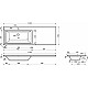 Заказать Тумба с раковиной Эстет Dallas Luxe 140 L ФР-00002928 подвесная Белая в магазине сантехники Santeh-Crystal.ru