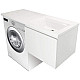 Купить Тумба с раковиной Эстет Dallas Luxe 105 R ФР-00009674 подвесная Белая в магазине сантехники Santeh-Crystal.ru