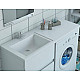 Заказать Тумба с раковиной Эстет Dallas Luxe 150 L ФР-00009681 Белая в магазине сантехники Santeh-Crystal.ru