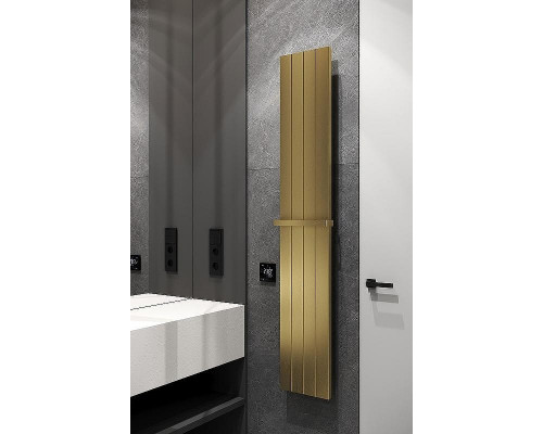 Электрический полотенцесушитель Boheme Flat 725-MG Золото матовое